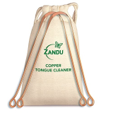 Zandu Copper Tongue Cleaner (Pack Of 2) :An Anti-Microbial Tongue Cleaner For Managing Oral Health | Reduces Bad Breath & Supports Digestive Health | Comfortable & Flexible Handle | Easy & Safe To Use