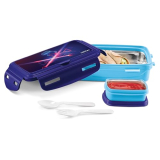 Milton Flavour Small Inner Stainless Steel Tiffin Box, 400 Ml, Blue