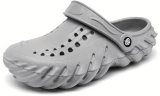 Kraasa Men’s Casual Walking Daily Used Clogs & Slipper with Lightweight Design Clogs & Slippers for Men’s & Boy’s Grey UK 7