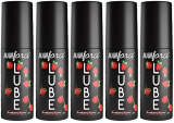 Manforce Lube, Lubrication Gel For Men & Women, Water-Based Gel, Skin-Friendly, Safe To Use With Condoms, Strawberry Flavoured, 60Ml X Pack Of 5