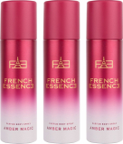 French Essence Luxury Amber Magic No Gas Deo Body Spray With Long Lasting Fragrance(120Ml Each) Deodorant Spray  –  For Men & Women(360 Ml, Pack Of 3)