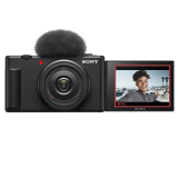 Sony Zv-1F Vlog Camera For Content Creators And Vloggers With Ultra-Wide 20Mm Prime Lens | Soft Skin Feature | Bokeh | Creative Look | Active Mode Stabilisation