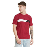 Lookmark Men’S Stylish Cotton Blend Printed Striped Polo Tshirt (Mt03-L) Maroon