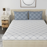 Huesland By Ahmedabad Cotton 186 Tc King Size Bedsheet Cotton With 2 Pillow Covers | 108 X 108 Inches