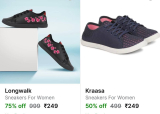 Sneakers For Women at ₹249