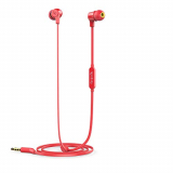 Infinity (Jbl) Zip 100 Wired In Ear Earphones With Mic, Immersive Bass, One Button Multi-Function Remote, Tangle Free Flat Cable (Red)