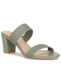 Bata Womens Faye Mule Green Heeled Sandal – 6 Uk (6797421)