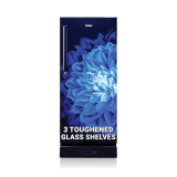 Haier 190 L, 4 Star, Direct-Cool Single Door Refrigerator (Hed-204Mdb, Marine Dahelia, Base Stand Drawer)