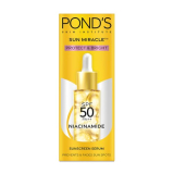 Ponds Sun Miracle Spf 50 Pa++ Sunscreen Serum – Protect & Bright, With 1.25% Niacinamide, Prevent & Fade Dark Spots, Lightweight, No White Cast 14Ml