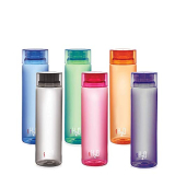 Cello H2O Round Water Bottles Set Of 6, 1000Ml Each Assorted | Isi Certified | Unbreakable, Bpa-Free, Food Grade | Airtight & Leakproof Lids | Wide Mouth Pet Water Bottle For Fridge, School, Office