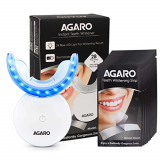 Agaro Dazzle Instant Teeth Whitening Kit With 28 Pcs Strips, Manual Dental Whitening Kit For Adults, Oral Care, 24 Blue Led Light, Rechargeable, Removes Teeth Stains, Non Sensitive, Gentle & Safe