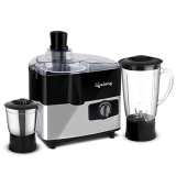 Lifelong Lljmg07 Juicer Mixer Grinder 500W With 2 Jars Liquidizing And Multipurpose Grinding Jar| Stainless Steel Blades| 2 Speed Options With Whip| 1 Year Warranty (Black)