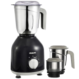 Philips Hl7756/01 Mixer Grinder 750 Watt, 3 Stainless Steel Multipurpose Jars With 3 Speed Control And Pulse Function (Black)