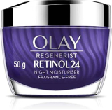 Olay Regenerist Retinol 24 Cream L Suitable For Normal, Oily, Dry And Combination Skin L Renews And Resurfaces Skin Overnight L 24-Hour Hydration L For Daily Use L 100% Money Back Guarantee L 50G