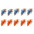 Nerf Elite Ace Sd-1 Party Pack ,10 Blasters And 20 Elite Darts ,Priming Handle Guns & Darts(Multicolor)