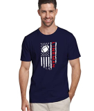 Dippy Drapes Men’S Half Sleeves Round Neck Abstract Printed Navy Blue T-Shirt – Lineman