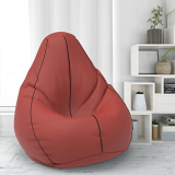 Amazon Brand – Solimo Xxxl Bean Bag Cover – Without Beans- Cover Only (Tan-Brown Black)(Faux Leather)