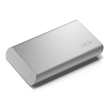 Lacie Portable Ssd 1 Tb External Solid State Drive – Moon Silver, Usb-C, Usb 3.2 Gen 2, For Mac Pc And Ipad, With 3 Year Data Recovery Services And Adobe All Apps Plan (Stks1000400)