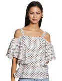Rare Women’S Regular Fit Blouse (Ep4036-L_White L)