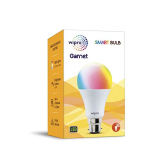 Wipro 9W B22D Easy Set Up Wifi Smart Led Bulb, Compatible With Amazon Alexa And Google Assistant (16M Colours, White Tunable + Dimmable With Music Sync Function)
