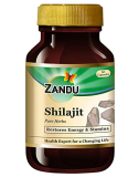 Zandu Shilajit Capsules, Infused With Goodness Of Natural Shilajit Extracts, Helps Boost Immunity & Energy, Supports Metabolism – 60 Vegetarian Capsules