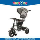 Toys R Us Avigo Victor Pro Max Tricycle With Foldable Canopy Sunroof Protection For Kids | Tricycle | Boys | Girls Age Group 2 To 5 Years Tricycle Tricycle(Black)