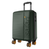 Safari Insignia 8 Wheels 55Cm Cabin Size Trolley Bag, Tsa Lock, Hard Case Polycarbonate, 360º Wheeling Carry-On Luggage, Travel Bag, Suitcase For Travel, Trolley Bags For Travel, Deep Forrest