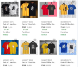 LOOT : Pack of 2 Tees From ₹168