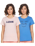 Amazon Brand – Eden & Ivy Women’S Pyjama Bottom Pajama Top (Ei-Aw20Tspack02-Somm-13_Multicolor 2_S