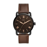 Fossil Leather Analog Black Dial Men Watch-Fs5666, Brown Band