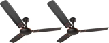 Flipkart Smartbuy Aspire 1 Star 1200 Mm 3 Blade Ceiling Fan(Brown, Pack Of 2)