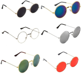 Dervin Round Sunglasses(For Men & Women, Multicolor)