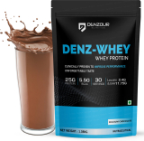 Denzour Nutrition Denz-Whey Protein Powder Whey Protein(1.08 Kg, Belgium Chocolate)