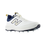New Balance Ck4030N5 Cricket Shoes Uk Size 12 | Nb Cricket Shoes For Cricketer’S | Fuelcell Ck4040N5 White With Navy And Gold | Nb Shoes For Mens & Womens |