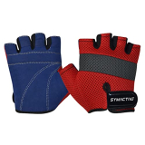 Amazon Brand – Symactive Gym Training Gloves, Set Of 2, Large, Ace, Red