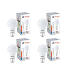 Bajaj Ivora Hb Led Lamp 9W Cdl Cool Daylight B22 Led Bulb (Pack Of 4)