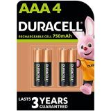 Duracell Plus Aaa Rechargeable Batteries (750 Mah) Pack Of 4