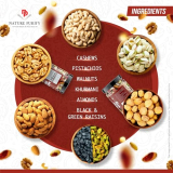 Nature Purify Mixed Nuts 500G (Almond, Cashew, Apricot, Green Raisins, Pumpkin & Many More.