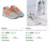 Loot: Sports Shoes Flat at ₹249Explore>Choose Size>Grab