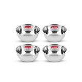 Storehaus Stainless Steel 4 Pc Katoris Kitchenware Set Ideal For Home, Restaurants And Family Use, Silver
