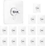 Ulupi Exim Adhesive Hooks For Wall Without Drilling, Transparent, Heavy Duty, No Drill (Pack Of 10, Photo Frame Hook)