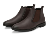 Massari Men’S Chelsea Boots |Ankle Boots | Slip-On Synthetic Leather Brown