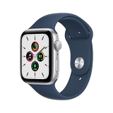 Apple Watch Se (Gps, 44Mm) – Silver Aluminium Case With Abyss Blue Sport Band – Regular