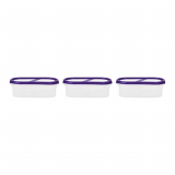 Simparte 360° Bpa-Free Modular Design Air Tight Kitchen Storage Container Set For Rice| Dal | Atta | Flour | Cereals | Pulses | Snacks, Stackable (Playful Purple, 525 Ml) – Set Of 3
