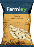 Farmley Popular W400 Raw Kaju Cashews(500 G)