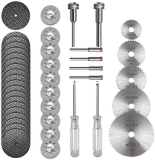 Diy Crafts Cutting Wheel Set/Kit For Rotary Tool, Hss Circular Saw Blades, Resin Cutting Discs, Diamond Cutting Wheels With Screwdrivers (Pack Of 190 Pcs Kit, Multi Color/Mix Combo Set/Kit)