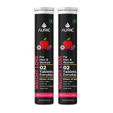 Auric Get Slim Effervescent | Power Of Green Coffee, Green Tea, Grape Seed & Garcinia Cambogia | Weight Management For Men & Women | Pack Of 40 Tablets