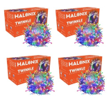 Halonix Twinkle 32 Feet Multicolor 46 LED Decorative Light | Diwali Lights for Decoration for Home | Fairy | Festival | Curtain for Decoration | String for Diwali | Pack of 4