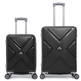 New Jersey Travellers Polyester 26 Inches Black Softsided Check-In Luggage (Bl-D-031)