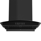 Hafele Curve Bolt 60 Auto Clean Wall Mounted Chimney (Black 1400 Cmh)